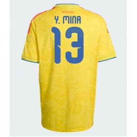 Colombia Yerry Mina #13 Hjemme skjorte VM 2026 Kortermet